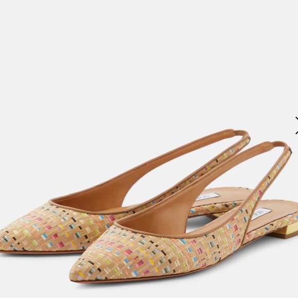 AQUAZZURA
Purist raffia slingback flats size 37 (US 7) - Picture 2 of 10